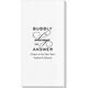 Bubbly is the Answer Deville Guest Towels Image 5 of 5